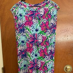 Lilly Pulitzer sz M  cotton print shift dress